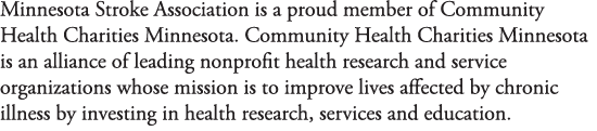 Minnesota Stroke Association is a proud member of Community Health Charities Minnesota  Community Health Charities Mi   