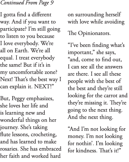 Continued From Page 9 I gotta find a different way  And if you want to participate  I m still going to listen to you    